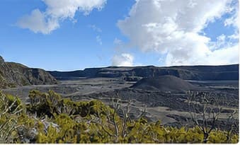 Paysage volcanique du Karthala